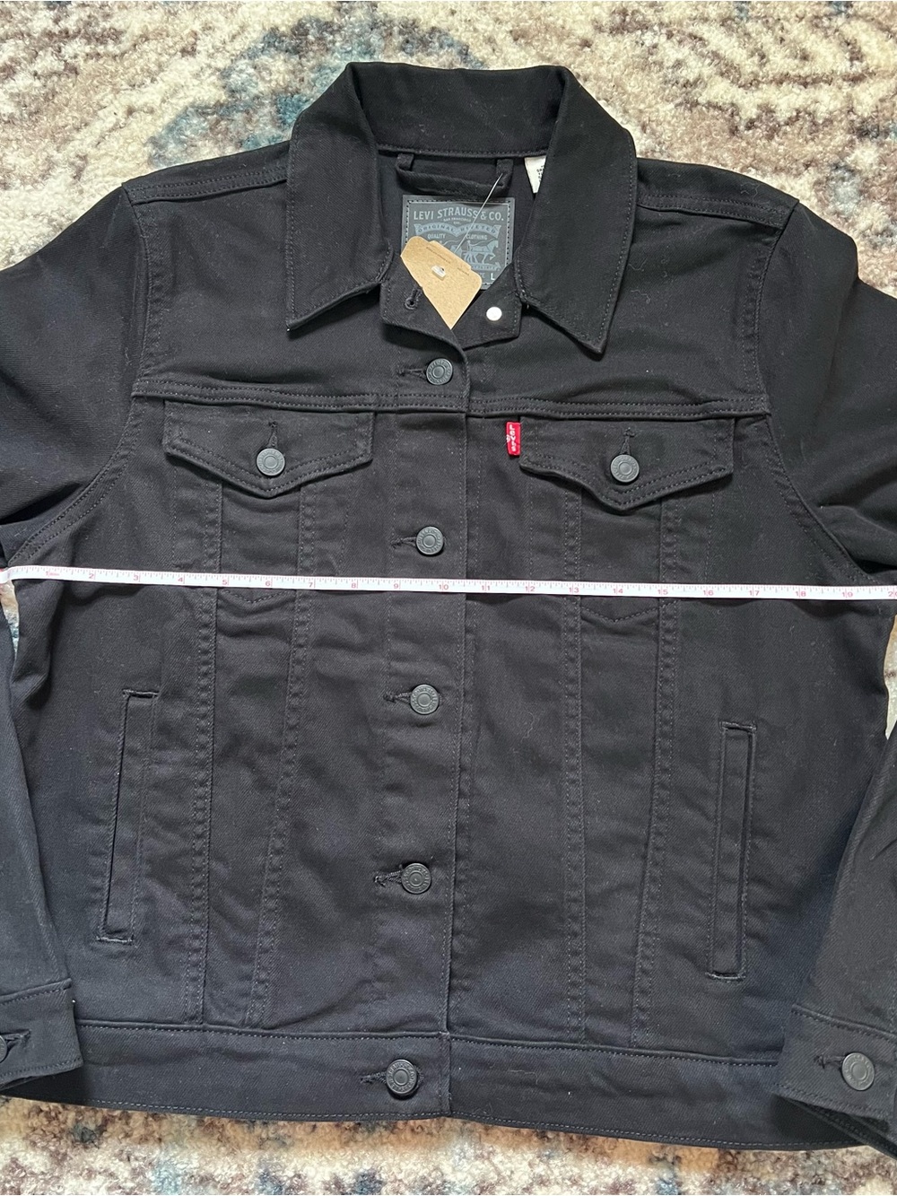 NWT Levi’s Original Trucker Jacket – Women’s Large – Black - Picture 5 of 11